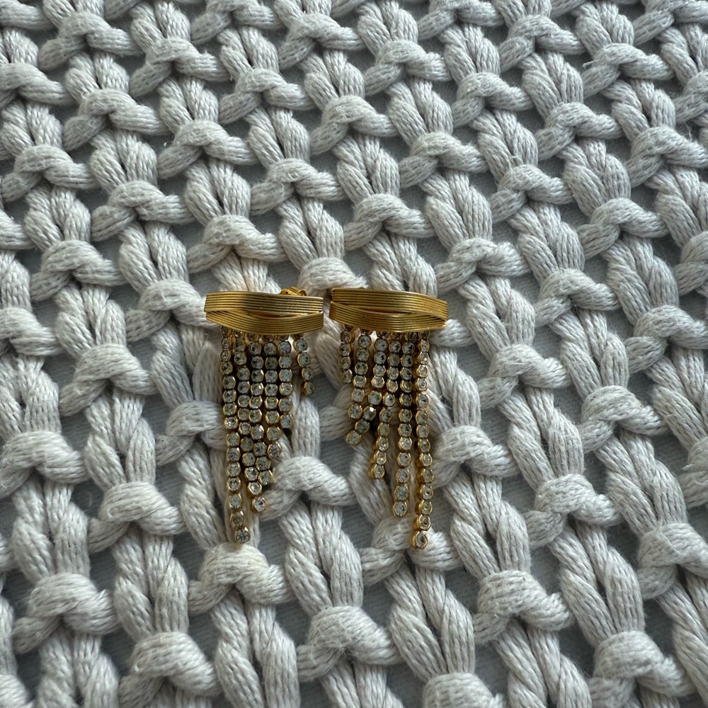 Elegant Gold and Silver Dangle Earrings